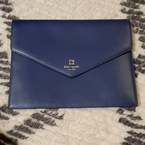 Navy blue kate spade clutch